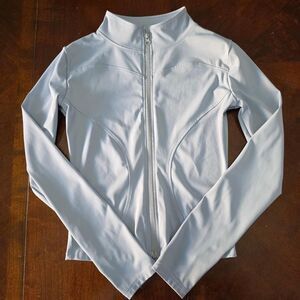 Women's Light Blue and Grey Gym Jacket